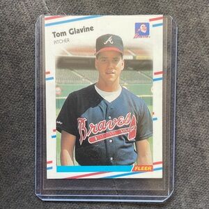 Tom Glavine Fleer rookie card